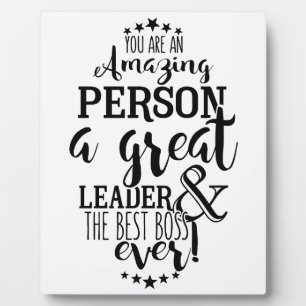 leader boss thank you plaque