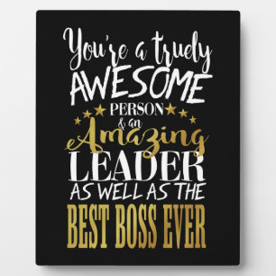 leader boss thank you plaque