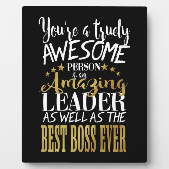 leader boss thank you plaque | Zazzle.com