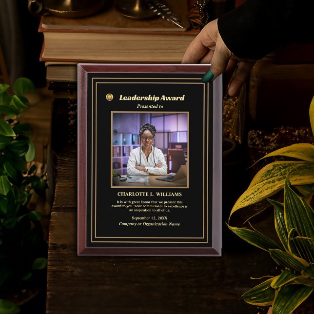 Leader Employee Recognition Leadership Custom Award Plaque (Leader Employee Recognition Leadership Custom Award Plaque for deserving employee. )