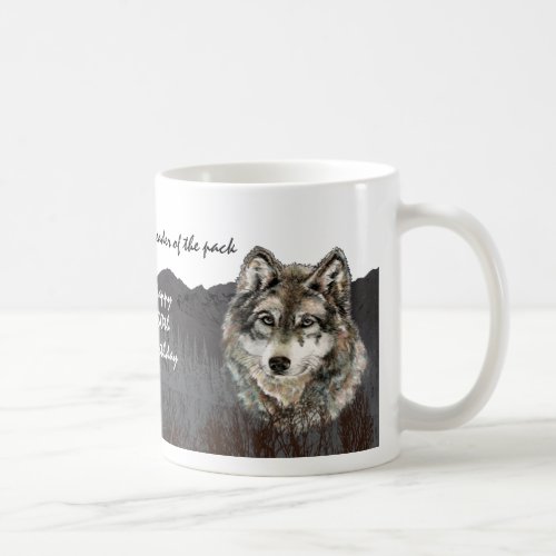 Leader of the Pack 30th Birthday Humor Wolf 30th Coffee Mug