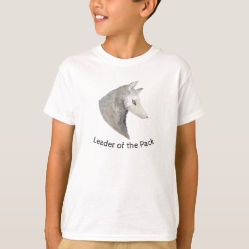 Leader of the Pack Watercolor Wolf T_Shirt