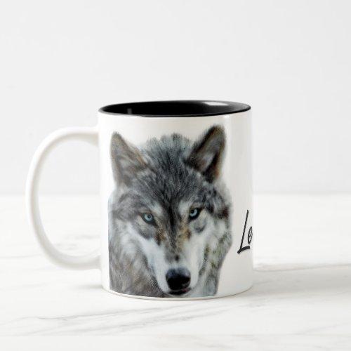 Leader of the Pack Wolf Woodland Theme Two_Tone Coffee Mug