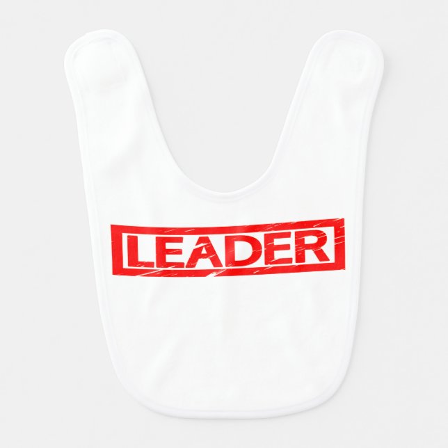 Leader Stamp Baby Bib (Front)