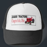 Leader Tractors Trucker Hat<br><div class="desc">The Leader Tractor Mfg. Co. of Chagrin Falls, Ohio began producing tractors in 1946. Their Model D which weighed 2, 500 pound was powered by a 35 horsepower 4 cylinder Hercules engine. It could pull two 12 inch plows and also featured hydraulic lift, PTO, and a belt pulley.</div>