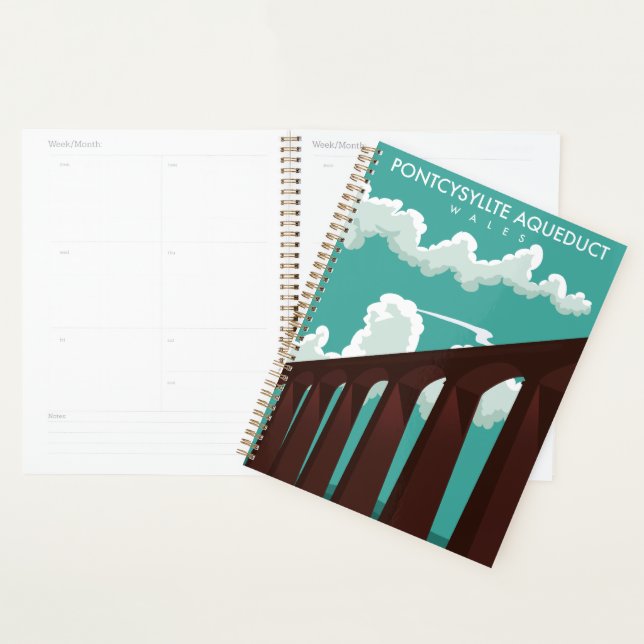 Leaderfoot Viaduct Scotland travel poster Notebook (Display)