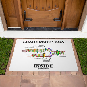 Leadership DNA Inside Molecular Biology Humor Doormat