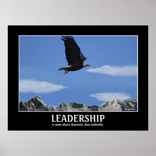 LEADERSHIP  Eagle Smaller Motivational Poster