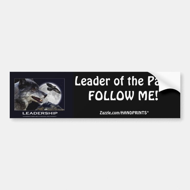 Leadership Motivational Gifts Bumper Sticker (Front)