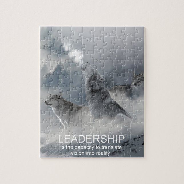 leadership motivational inspirational quote jigsaw puzzle (Vertical)