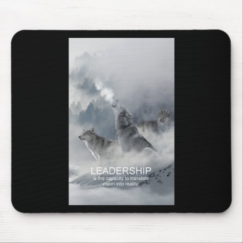leadership motivational inspirational quote mouse pad