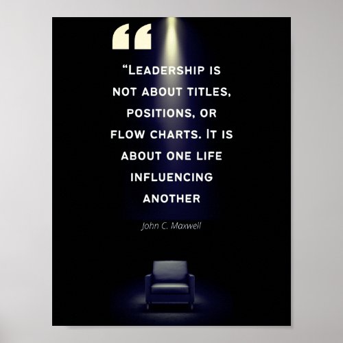 Leadership Posters _ John C Maxwell Quote