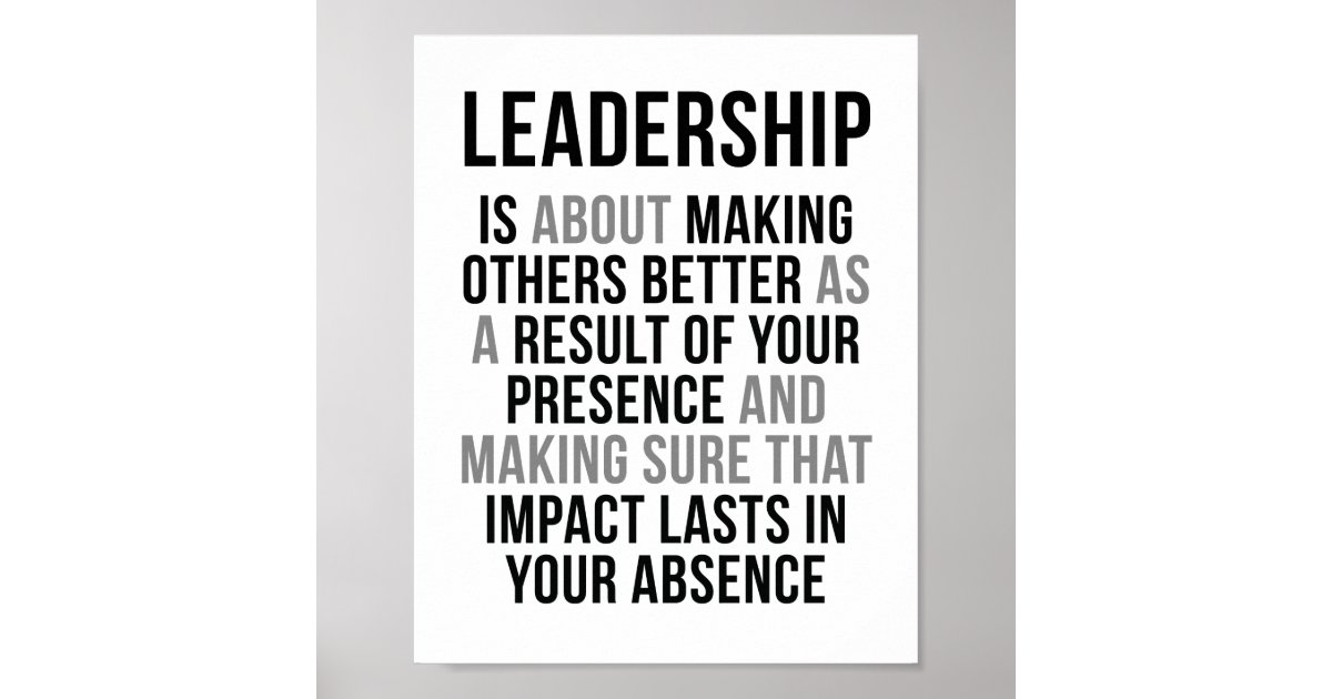 Leadership Quotes Poster 