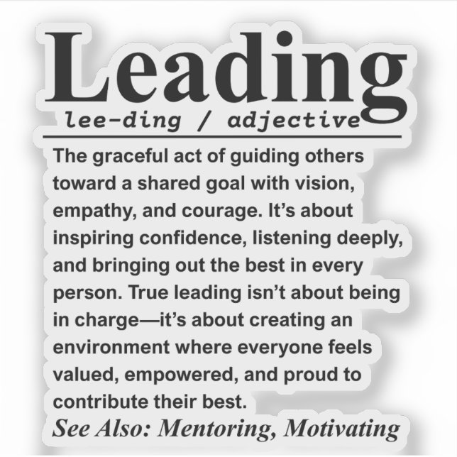 Leadership Sticker (Front)