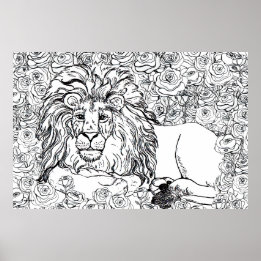 Leading Lion Poster