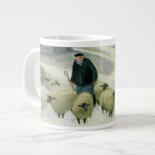Leading the Sheep Giant Coffee Mug
