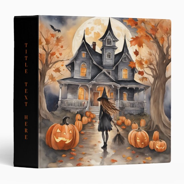 Leading The Way Witch AI Generated  3 Ring Binder (Front/Spine)