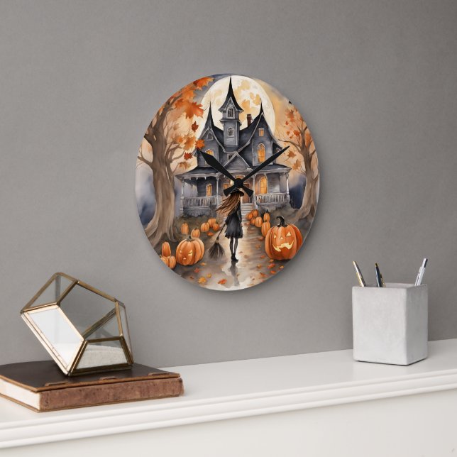 Leading The Way Witch AI Generated  Large Clock (Office)