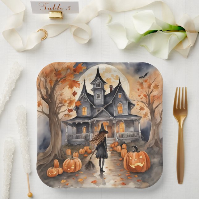 Leading The Way Witch AI Generated  Paper Plates (Wedding)