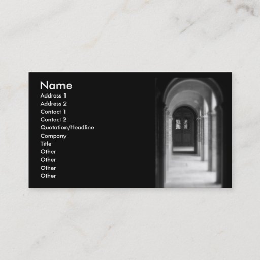 Customizable Leading to the gate/ Profile Card Business Card Template