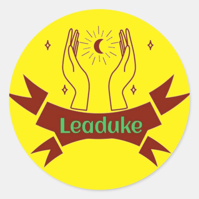 Leaduke Moon Yellow Sticker (Front)