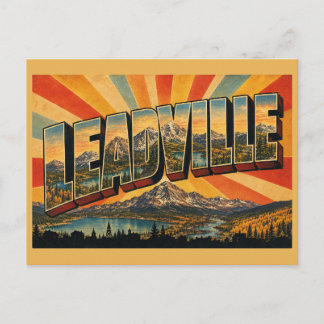 Leadville Colorado Highest Peak Alpine Lake Art Postcard