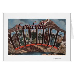 Leadville, Colorado - Large Letter Scenes Cards
