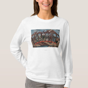 Leadville, Colorado - Large Letter Scenes T-Shirt