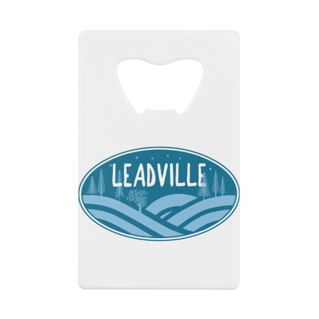 Leadville Colorado Outdoors Credit Card Bottle Opener (Front)