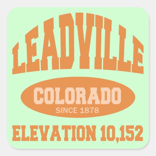 Leadville, Colorado Square Sticker