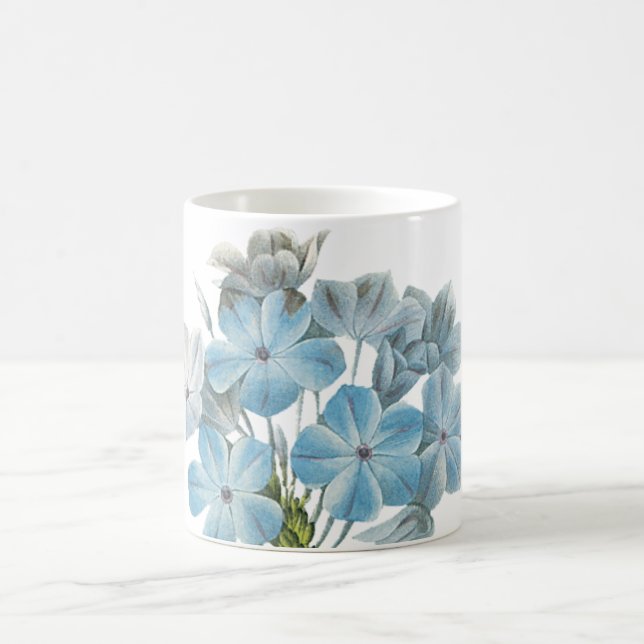 leadwort(Plumbago caerulea) by Redouté Coffee Mug (Center)
