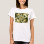Leaf And Gold - Fractal Art T-Shirt