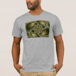 Leaf And Gold - Fractal Art T-Shirt