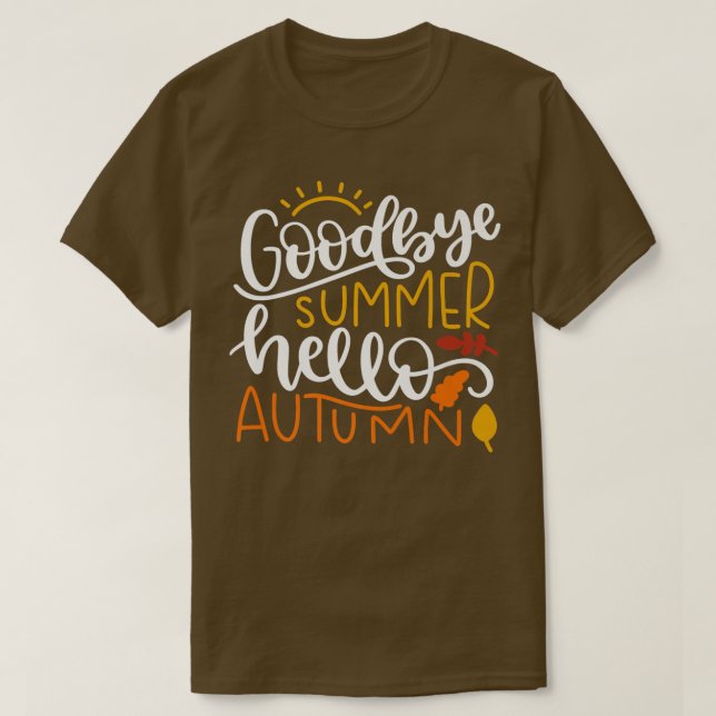 Leaf Autumn Tree Orange Fall Leaves Season651  T-Shirt (Design Front)