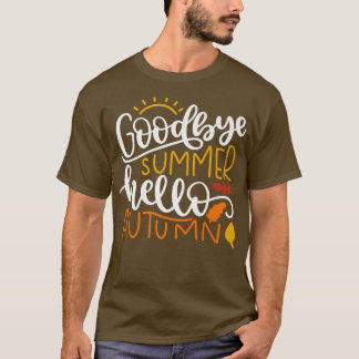 Leaf Autumn Tree Orange Fall Leaves Season651  T-Shirt
