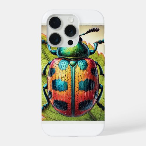 Leaf Beetle 290624IREF108 _ Watercolor iPhone 15 Pro Case