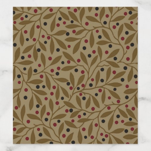 Leaf Berry Classic Colorful Pretty Pattern Art Envelope Liner