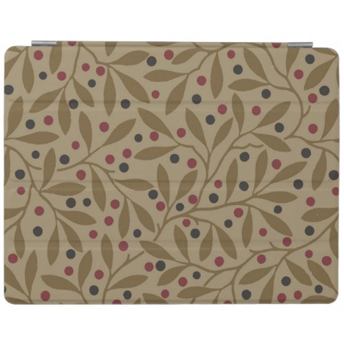 Leaf Berry Classic Colorful Pretty Pattern Art iPad Smart Cover