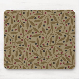 Leaf Berry Classic Colorful Pretty Pattern Art Mouse Pad