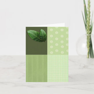 leaf blank card