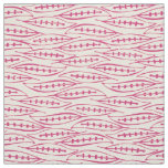 leaf block pink ivory fabric