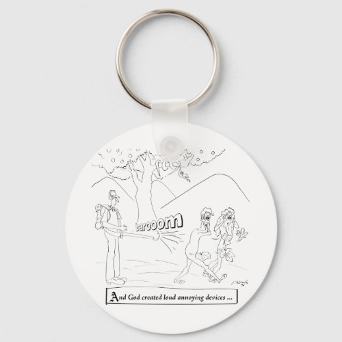 Leaf Blower Cartoon 9326 Keychain