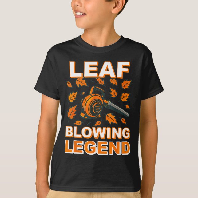 Leaf Blower Shirt Men Funny Lawn Care Leaf Blowing (Front)