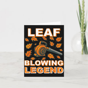Leaf Blower Shirt Men Funny Lawn Care Leaf Blowing Card