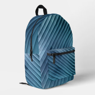 Leaf Blue Diagonal Backpack