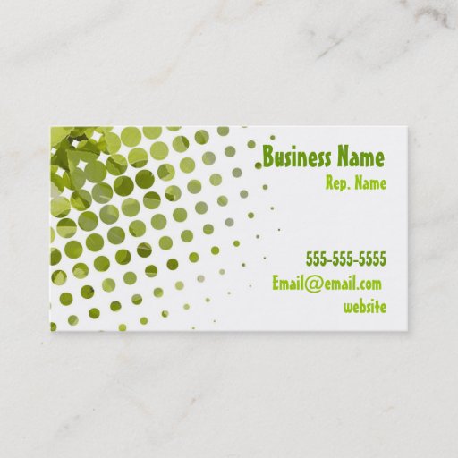 Customizable Leaf Business card