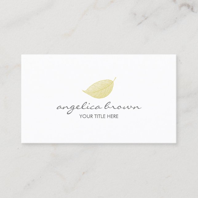 Leaf Business Card (Front)