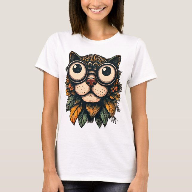 Leaf Cat T-Shirt (Front)