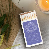 Leaf circle purple blue peri monogram art wedding