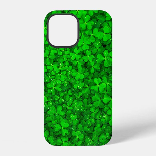 Leaf clover green shamrock spring iphone case (Back)